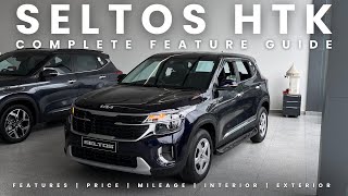 Kia Seltos HTK Petrol MT with New Update 2024  Features  Price  Mileage  Interior  Exterior [upl. by Devlin627]