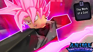 Goku Black Experience  Showcase Anime Showdown Combos [upl. by Nilekcaj]