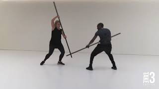 Stick Fighting Choreography  Medieval Quarterstaff SPACT [upl. by Moody791]