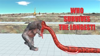 Which primate survives the path of death  Animal Revolt Battle Simulator [upl. by Moyers]