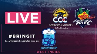 🔴 LIVE CCC v Barbados  CG United Super50 2023 [upl. by Spevek]