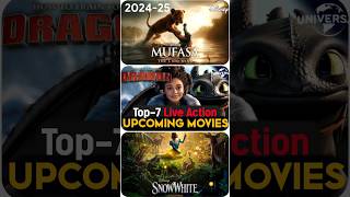 7 Biggest Upcoming Live Action Movies  Disney Movie 2025 shorts animation [upl. by Lindholm345]