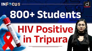 HIV in Tripura  Drugs Infected HIV 800 Students in Tripura  InFocus  Drishti IAS English [upl. by Aniras225]