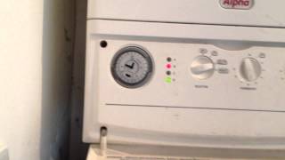 Alpha CD25x Boiler loosing pressure flashing red lights [upl. by Ilrac871]