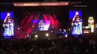 Las Vegas Shooting Cellphone videos captures panic as shots ring out at Vegas music festival [upl. by Neeluqcaj]