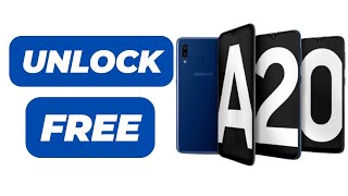 How to unlock Samsung Galaxy A20 Network Unlock [upl. by Ellebyam850]