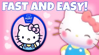 Get quotThe Huntquot Badge FAST  Roblox My Hello Kitty Cafe  Riivv3r [upl. by Tasha679]