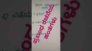 Prabanda prabandha kannadawritings kannadahandwriting kannadavyakarana pdopsikpsc [upl. by Arahsal215]