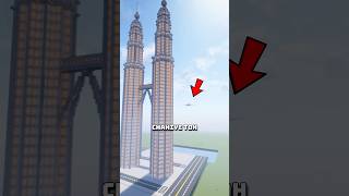 I crashed plane in Twin Tower In Minecraft [upl. by Breanne650]