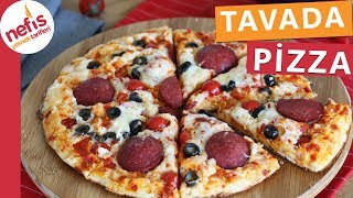 Tavada Pizza Tarifi  Nefis Yemek Tarifleri [upl. by Bucella]