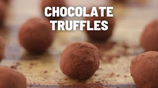 Easy Chocolate Truffles Recipe Shorts [upl. by Glarum122]