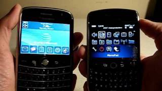 Blackberry Bold 9000 vs Blackberry Curve 8900 [upl. by Farmann411]