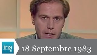 JT Antenne 2 20h  émission du 18 septembre 1983  archive vidéo INA [upl. by Ojimmas]