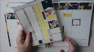 August Plan With Me  One Erin Condren Sticker Sheet [upl. by Rora]