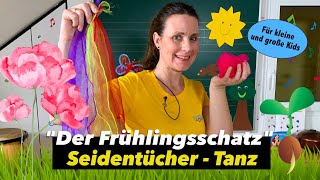 Tüchertanz  Seidentücher  FRÜHLING  Kita amp Grundschule  Simone Ludwig  Floh im Ohr TV [upl. by Brezin]