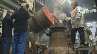 Queens Diamond Jubilee bells forged in London [upl. by Lichtenfeld]