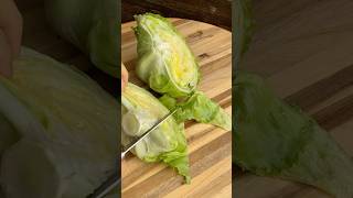 Iceberg Lettuce Vegetable Cutting Skills cuttinggarden cuttingfruit cuttingskills [upl. by Albie882]