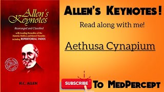 Aethusa Cynapium Allens Keynotes  Read along with me [upl. by Akamahs]