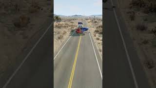 Realistic Highway Car Crashes 62 shorts beamngdrive [upl. by Iharas163]