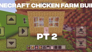 Minecraft Chicken Farm build 😎 subscribe please 🥺 [upl. by Nizam104]