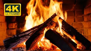 🔥 Fireplace 4K UHD Fireplace with Crackling Fire Sounds Fireplace Burning for Home [upl. by Clementas]