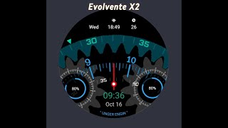 watchface Einzeigeruhr Evolvente X2 [upl. by Stevena238]