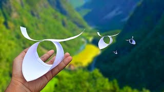 How to Make a Circle Paper Glider AirPlane  RING Paper Plane Tutorial  Round Plane  Paper Art [upl. by Kcirdnek680]