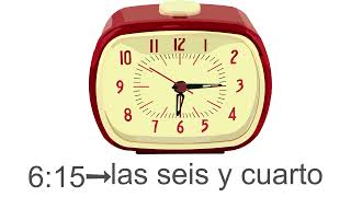 Tell the time in Spanish [upl. by Aseek]