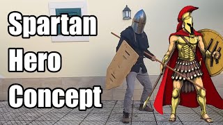 For Honor  Spartan Hero Moveset amp Feats [upl. by Aziaf]