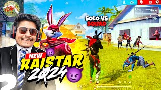 New Raistar 2024 Solo Vs Squad Legend Is back [upl. by Aihtekal688]