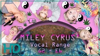 Miley Cyrus’ Mini Vocal Range G2 – E6 Live and Studio [upl. by Toni]