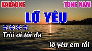 Lỡ Yêu Karaoke Tone Nam  Am  Karaoke 9999  Beat Mới [upl. by Inga]