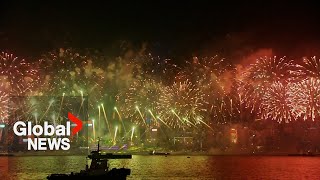 New Years 2024 countdown celebrations amp fireworks around the world  PART 2 [upl. by Annayk]