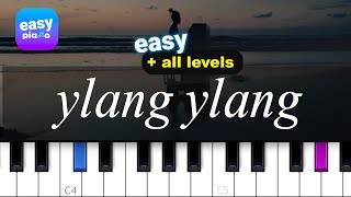 FKJ  Ylang Ylang EASY beginner medium hard PIANO TUTORIAL [upl. by Wescott]