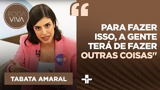 Manterei tarifa zero aos domingos mas SP não tem dinheiro pra tarifa gratuitaquot diz Tabata Amaral [upl. by Adnamahs]