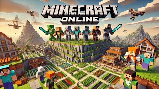 MINECRAFT PE ONLINE IPAD PRO M2 — FIRST TIME EXPERIENCING ONLINE [upl. by Martinez395]