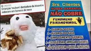 POSTAGENS ENGRAÇADAS 61  BONECO DE NEVE SINISTRO [upl. by Christine]