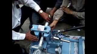 Jointing with Hydraulic Compression Tool [upl. by Atiral183]