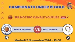 Cestistica Argenta vs Sport Insieme Bologna Under 19 Gold [upl. by Giark]