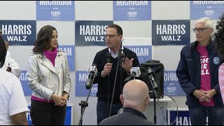 Michigan Pennsylvania Wisconsin governors hit road to deliver ‘blue wall’ states to Kamala Harris [upl. by Anitra]