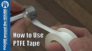 How to use PTFE tape Teflon tape tutorial Plumbing for beginners [upl. by Repsac]