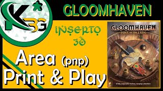 ⚔Gloomhaven Jaws of the Lion🦁  Inserto 3D  ✂ Area Print and Play ✂ [upl. by Ttoile498]