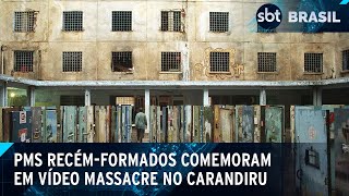 PMs recémformados aparecem em vídeo comemorando massacre do Carandiru  SBT Brasil 060724 [upl. by Dorena]