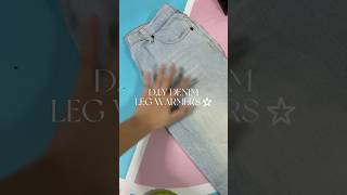 DIY DENIM LEG WARMERS SUPER EASY FOR BEGINNERS ♻️🌟 [upl. by Dnomra]