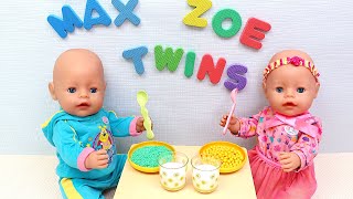 Baby Born Twins Unveil Evening Routine Secrets PLAY DOLLS [upl. by Nosna314]