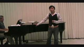 Aurore  Gabriel Faure 102008 tenor Jesse Khong French art song [upl. by Nyrual]