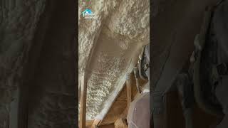 Beautiful Spray Foam insulation construction shorts [upl. by Delwin895]