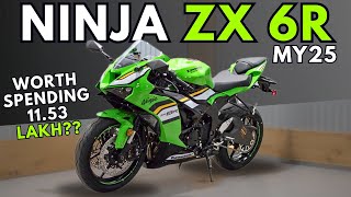 Is the 2025 Kawasaki Ninja ZX6R Worth the 1153 Lakh Price Tag [upl. by Eilujna]