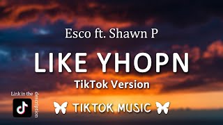 Esco  Like Yhop ft Shawn P x Unwritten TikTok RemixLyrics Staring at the blank page before you [upl. by Redmer]