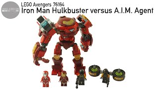 LEGO 76164 Iron Man Hulkbuster versus AIM Agent  Marvel Speed Build [upl. by Inge927]